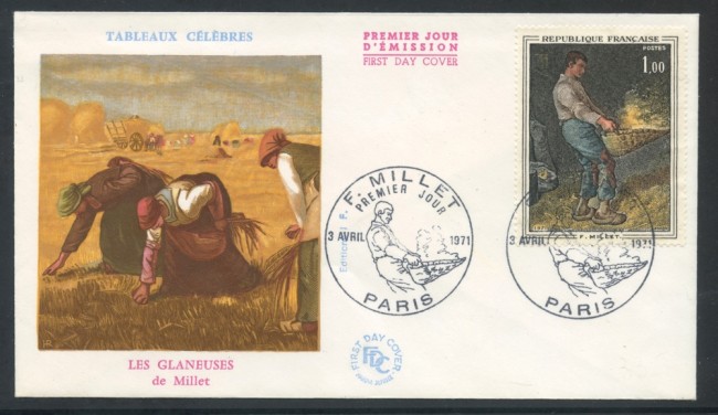 1971 - FRANCIA - F.MILLET - BUSTA FDC - LOTTO/25773