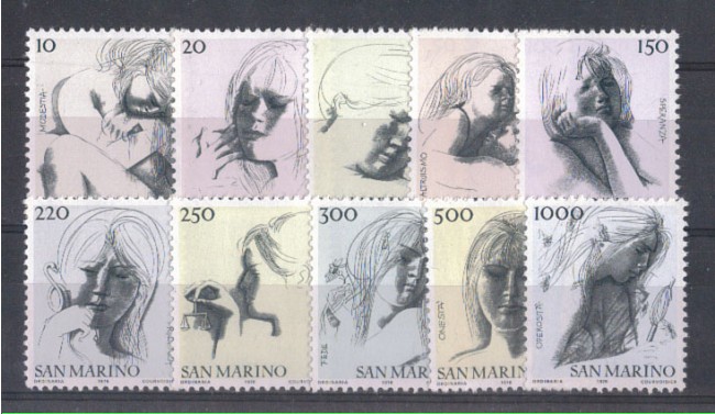 1976 - LOTTO/7965 - SAN MARINO - VIRTU' CIVILI