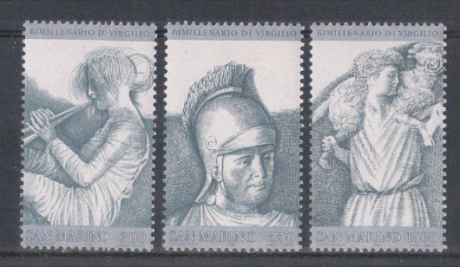1981 - LOTTO/8016 - SAN MARINO - VIRGILIO 3v. - NUOVI