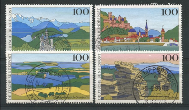 1994 - LOTTO/12493 - GERMANIA - VEDUTE DELLA GERMANIA 4v. - USATI