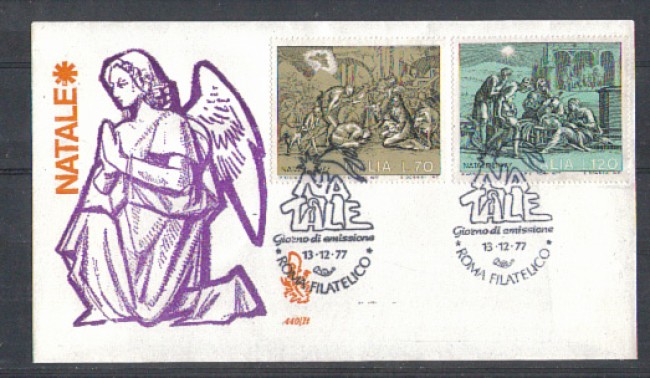 1977 - LOTTO/6672Z - REPUBBLICA - NATALE - FDC