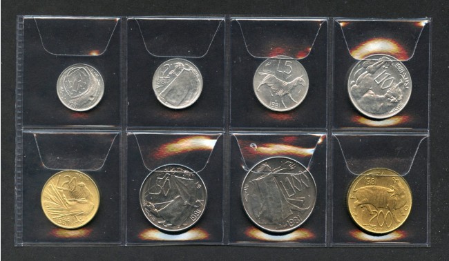 1981 - SAN MARINO - LOTTO/M47361 - SERIETTA 8 MONETE FIOR DI CONIO