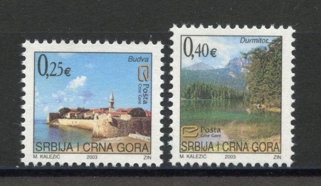 2003 - SERBIA MONTENEGRO - LOTTO/37621 -  SERIE ORDINARIA 2v. - NUOVI