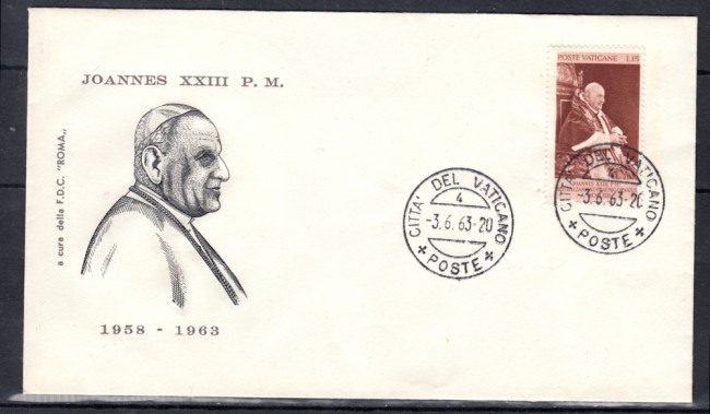 1963 - LOTTO/22613 - VATICANO - MORTE DI S.S. GIOVANNI XXIII° - BUSTA