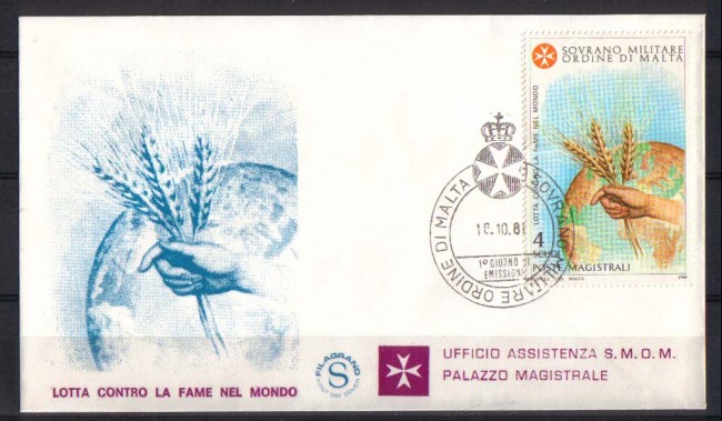 1981 - FDC/2218 SMOM - LOTTA ALLA FAME - FDC