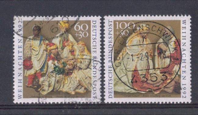 1992 - LOTTO/5326U - GERMANIA FEDERALE - NATALE 2v.