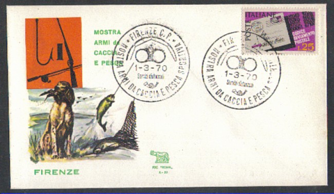 1970 - LBF/3718 - ITALIA - FIRENZE - CACCIA E PESCA