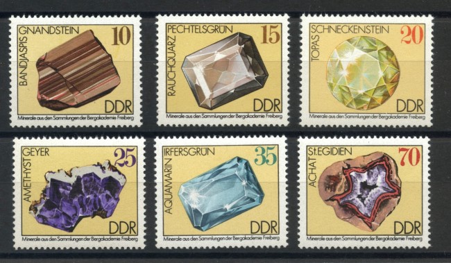 1974 - GERMANIA DDR - MINERALI 6v.- NUOVI - LOTTO/36509