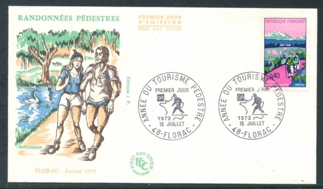 1972 - FRANCIA - ANNO DEL TURISMO - BUSTA FDC - LOTTO/26572