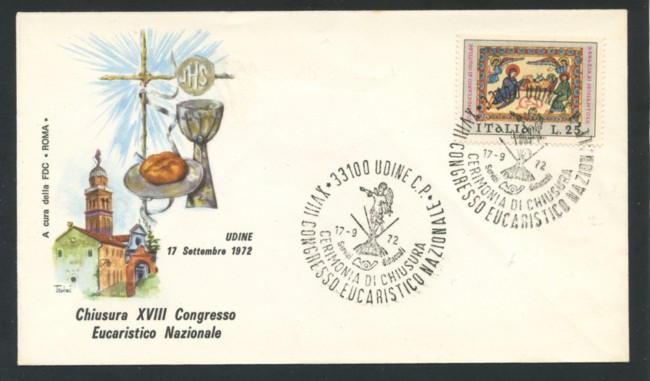 1972 - LOTTO/17187 - UDINE CONGRESSO EUCARISTICO BUSTA