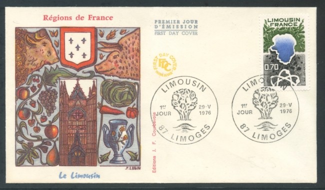 1976 - FRANCIA - REGIONI LIMOUSIN - BUSTA FDC - LOTTO/26635