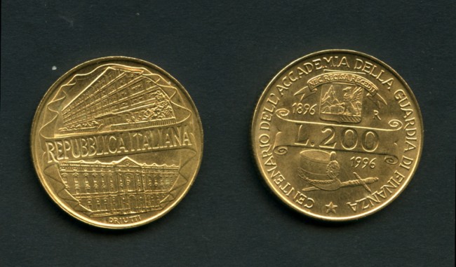 1996 - LOTTO/M16150 - REPUBBLICA - 200 LIRE  GUARDIA DI FINANZA