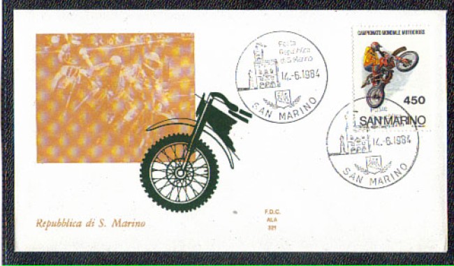 1984 - LOTTO/8045Z - SAN MARINO - MOTOCROSS - FDC