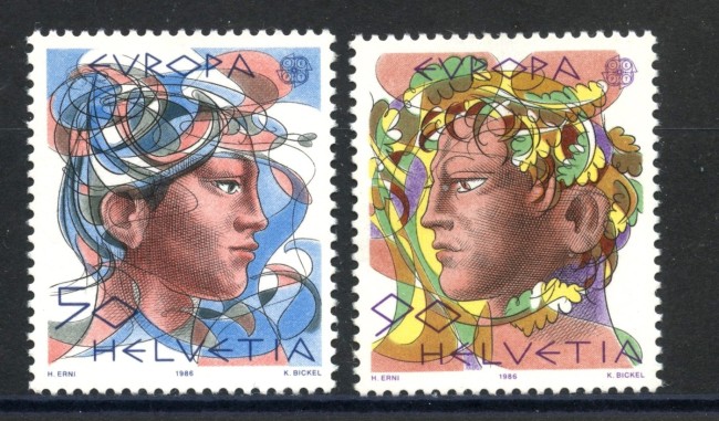 1986 - LOTTO/39476 - SVIZZERA - EUROPA 2v. - NUOVI