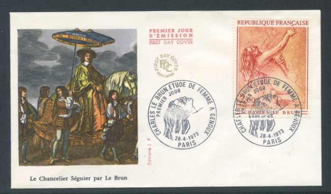 1973 - FRANCIA - STUDIO DI DONNA - BUSTA FDC - LOTTO/25749