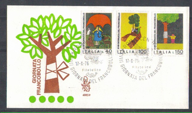 1976 - LOTTO/6651Z - REPUBBLICA - GIORNATA FRANCOBOLLO - FDC