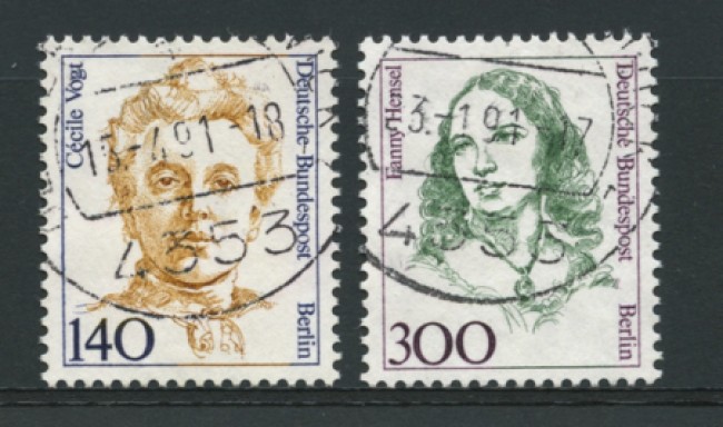 1989 - LOTTO/12624 - BERLINO - 140/300p. DONNE CELEBRI - USATI