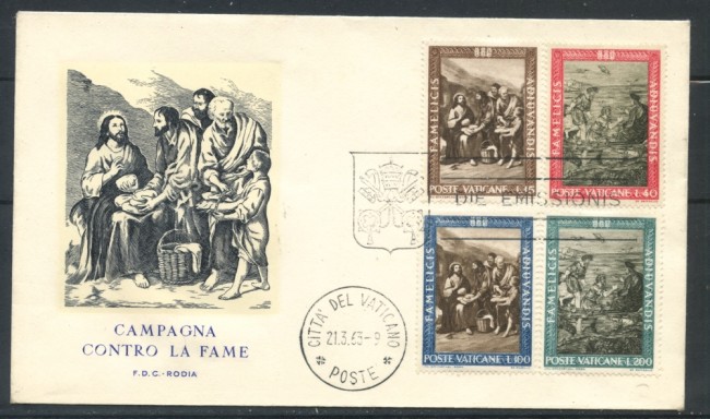 1963 - VATICANO - CAMPAGNA CONTRO LA FAME - BUSTAFDC - LOTTO/25405