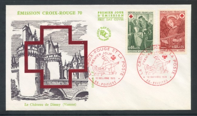 1970 - FRANCIA - PRO CROCE ROSSA - BUSTA FDC - LOTTO/25758