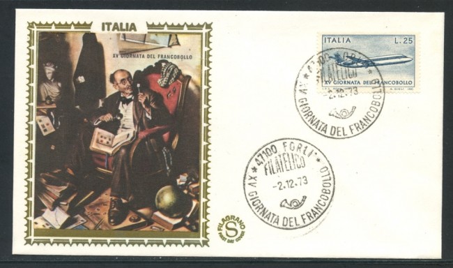 1973 - REPUBBLICA - GIORNATA DEL FRANCOBOLLO - BUSTA FDC FILAGRANO - LOTTO/27543