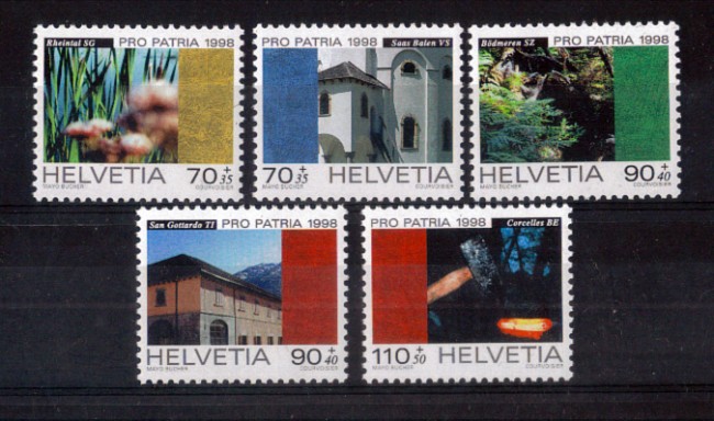 1998 - LOTTO/SVI1581CPN - SVIZZERA - PRO PATRIA  5v. - NUOVI