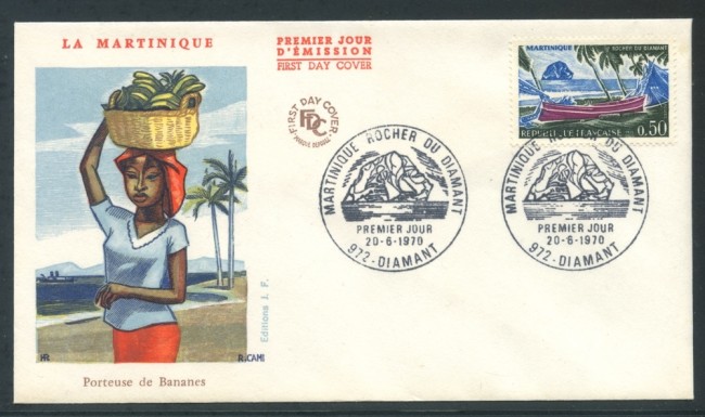 1970 - FRANCIA - LA MARTINIQUE - BUSTA FDC - LOTTO/26670