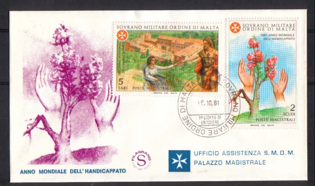1981 - FDC/2217 SMOM - HANDICAPPATI