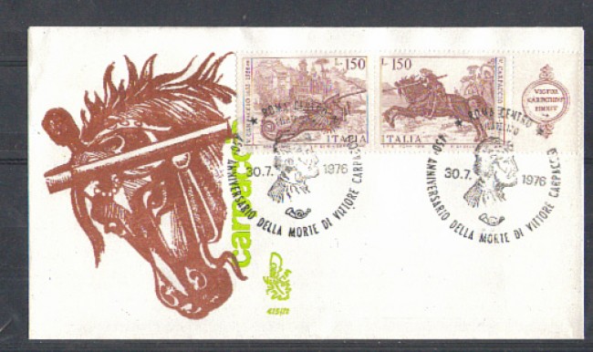 1976 - LOTTO/6647Z - REPUBBLICA - VITTORE CARPACCIO - FDC