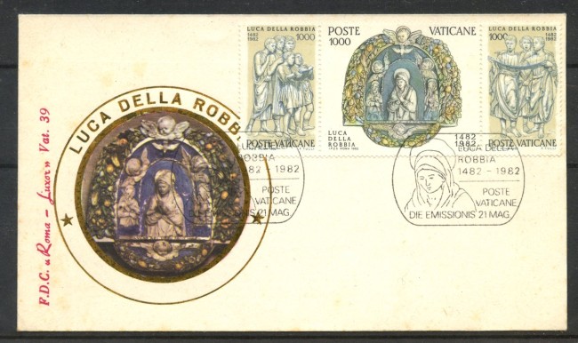 1982 - VATICANO - LOTTO/48376 - LUCA DELLA ROBBIA - BUSTA FDC