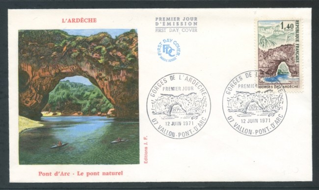 1971 - FRANCIA - GOLE DELL'ARDECHE - BUSTA FDC - LOTTO/26625
