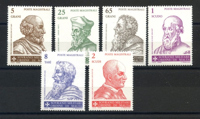 1987 - SOVRANO MILITARE DI MALTA - LOTTO/39270 - GRANDI MAESTRI 6v. - NUOVI