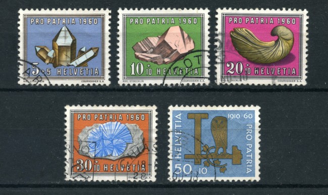 1960 - LOTTO/22323 - SVIZZERA - PRO PATRIA 5v. - USATI