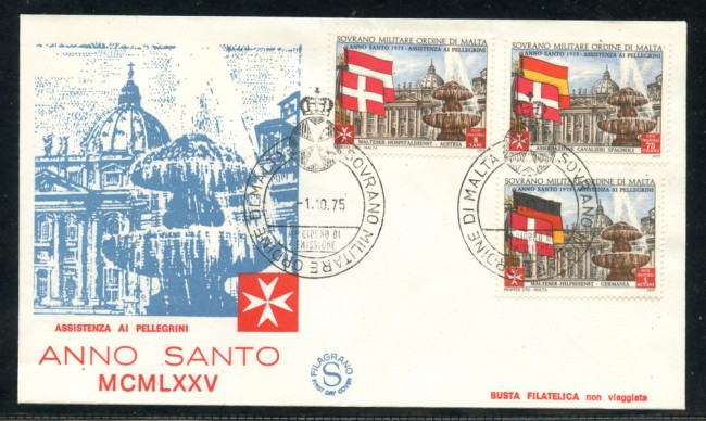 1975 - LOTTO/22385 - SMOM - ANNO SANTO - FDC