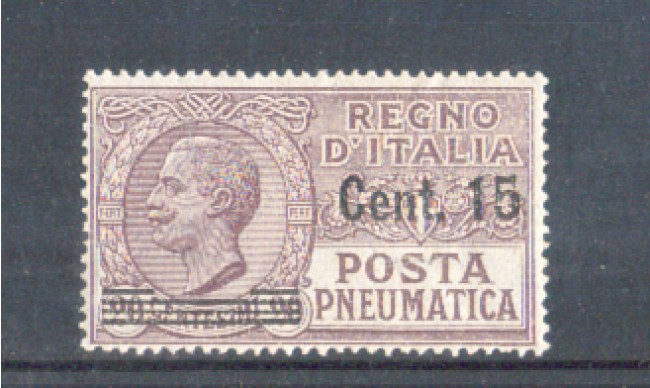 1927 - LOTTO/10935 - REGNO - 15 SU 20 CENT. POSTA PNEUMATICA - LING.