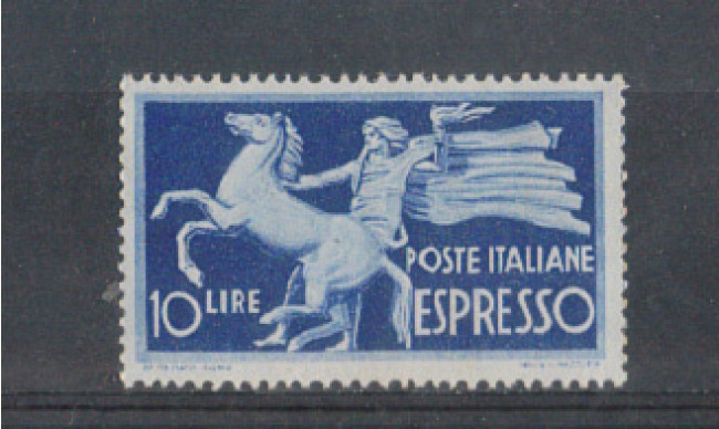 1945/51 - LOTTO/6017 - REPUBBLICA - ESPRESSO 10 LIRE AZZURRO