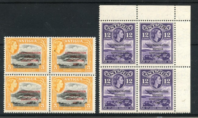 1963/65 - ANTIGUA - LOTTO/43144 - COMMEMORATIVI COSTITUZIONE  2v.