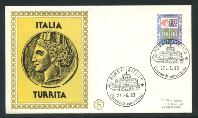 1983 - LOTTO/18452 - REPUBBLICA - 10.000 LIRE ALTO VALORE - FDC