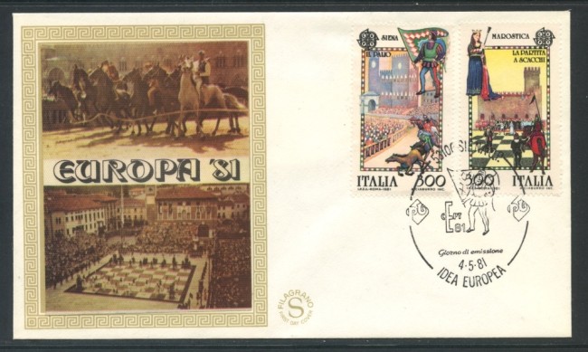 1981 - REPUBBLICA - EUROPA FOLCLORE - BUSTA FDC FILAGRANO - LOTTO/27339