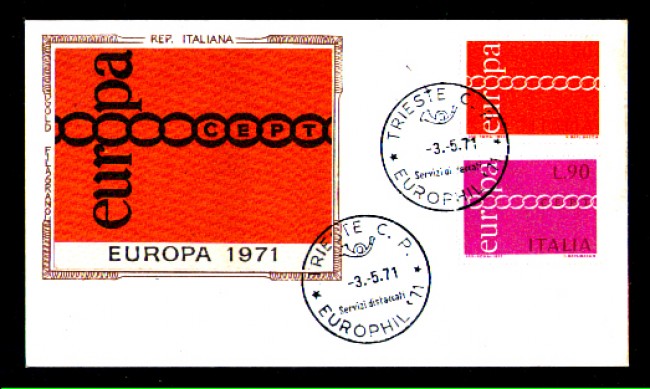 1971 - LBF/3474 - REPUBBLICA - TRIESTE EUROPHIL 71 - BUSTA