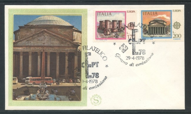 1978 - REPUBBLICA - EUROPA - BUSTA FDC FILAGRANO - LOTTO/27283
