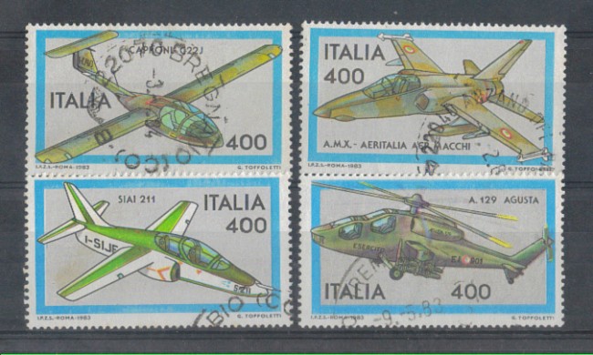 1983 - LOTTO/6786UD - REPUBBLICA - AEREI ITALIANI 3° - USATI/DIV