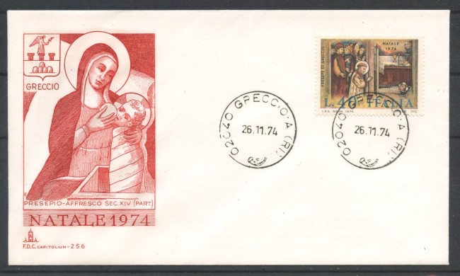 1974 - REPUBBLICA - LOTTO/39140 - NATALE  - FDC CAPITOLIUM