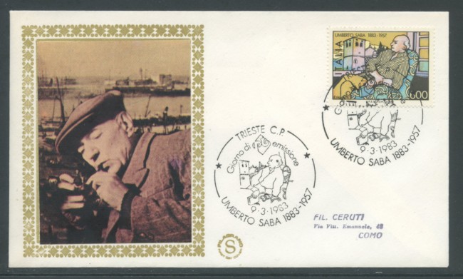 1983 - LOTTO/18440 - REPUBBLICA - UMBERTO SABA - FDC