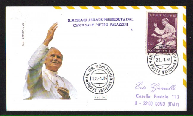 1984 - LOTTO/9953 - VATICANO - S.MESSA GIUBILARE