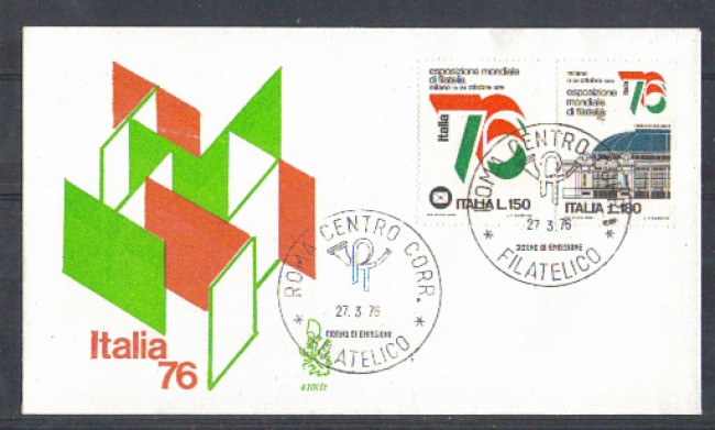 1976 - LOTTO/6642Z - REPUBBLICA - PROPAGANDA ITALIA 76 - FDC