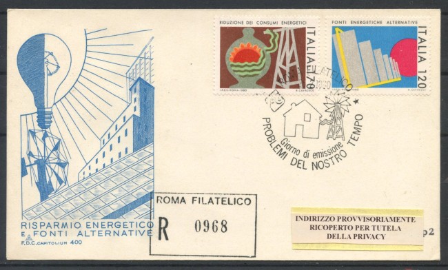 1980 - REPUBBLICA - LOTTO/39149 - CONSUMI ENERGETICI - FDC CAPITOLIUM