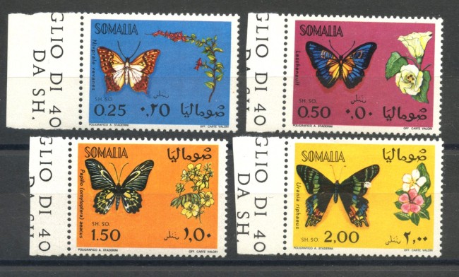 1970 - SOMALIA - LOTTO/41236 - FARFALLE  4v. - NUOVI