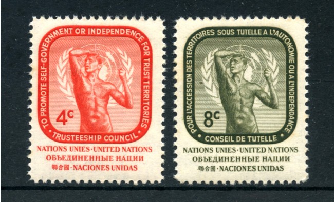 1959 - LOTTO/21325 - ONU U.S.A - CONSIGLIO DI TUTELA 2v. - NUOVI