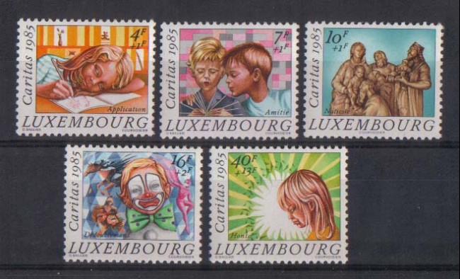 1985 - LOTTO/680 -  LUSSEMBURGO - CARITAS BAMBINI