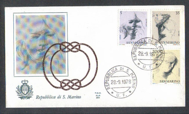 1978 - LOTTO/7988ZA - SAN MARINO - VIRTU' CIVILI - FDC
